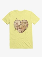 Love To Travel Corn Silk Yellow T-Shirt