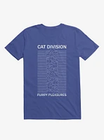Cat Division Sans Serif Royal Blue T-Shirt