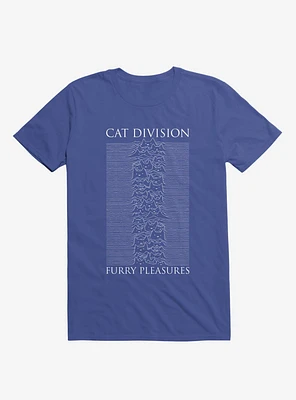 Cat Division Serif Royal Blue T-Shirt