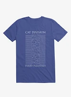 Cat Division Serif Royal Blue T-Shirt