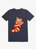 Comfie Pig Navy Blue T-Shirt