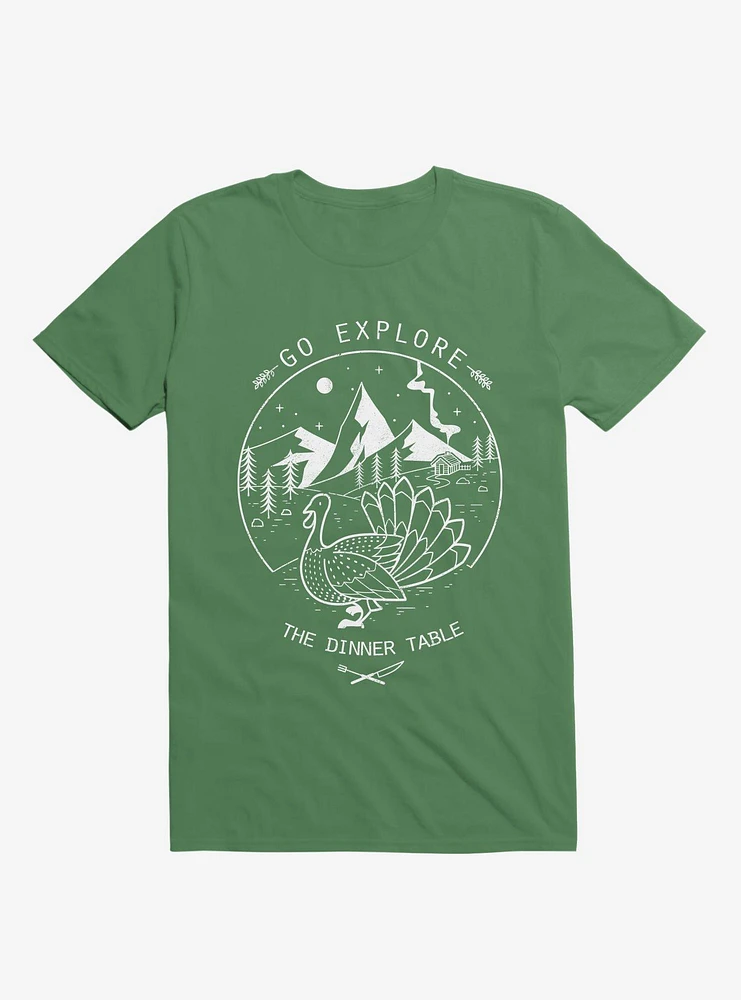 Go Explore The Dinner Kelly Green T-Shirt