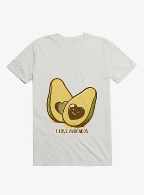 I Love Avocados White T-Shirt