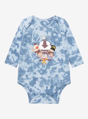 Avatar: The Last Airbender Chibi Gaang Group Portrait Tie-Dye Infant One-Piece - BoxLunch Exclusive
