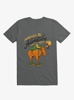 Amoosed By Adventure Charcoal Grey T-Shirt