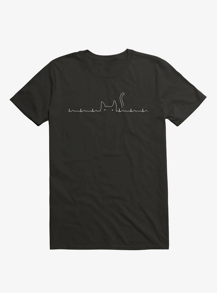 Cat Line Heartline T-Shirt