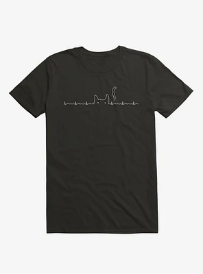 Cat Line Heartline T-Shirt