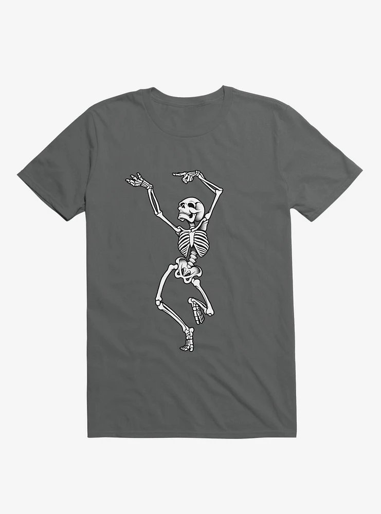 Dancing Skeleton Charcoal Grey T-Shirt