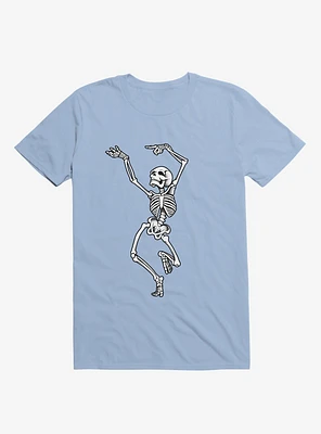Dancing Skeleton Light Blue T-Shirt