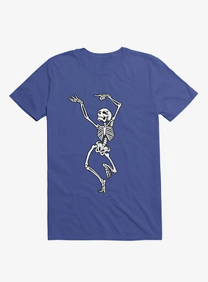 Dancing Skeleton Royal Blue T-Shirt