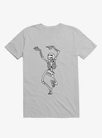 Dancing Skeleton Ice Grey T-Shirt