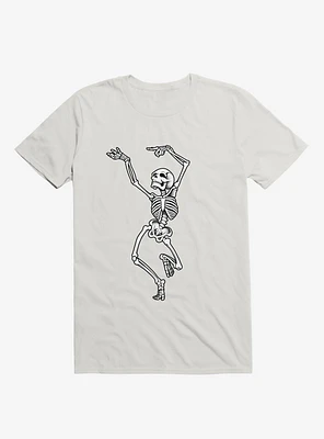 Dancing Skeleton White T-Shirt