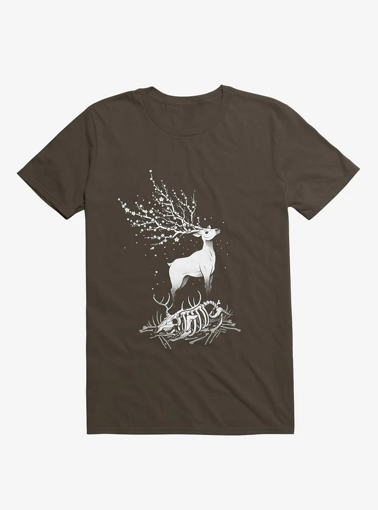 Life After Death Reborn Deer Brown T-Shirt