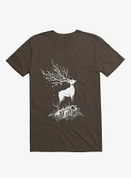 Life After Death Reborn Deer Brown T-Shirt