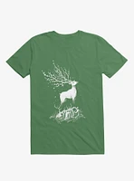 Life After Death Reborn Deer Kelly Green T-Shirt