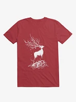 Life After Death Reborn Deer Red T-Shirt