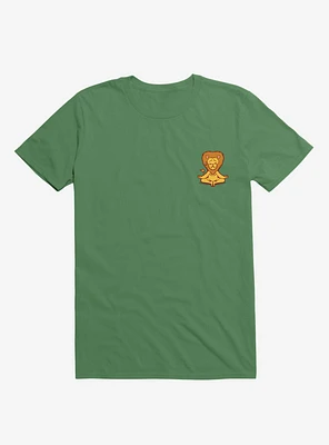 Lion Animals Meditation Zen Buddhism Kelly Green T-Shirt