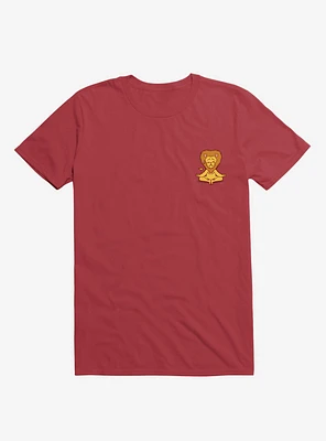 Lion Animals Meditation Zen Buddhism Red T-Shirt