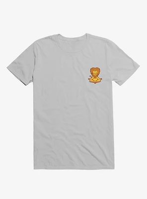 Lion Animals Meditation Zen Buddhism Ice Grey T-Shirt