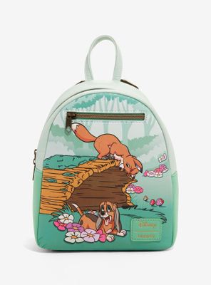 Loungefly Disney The Fox And The Hound Forest Fun Mini Backpack