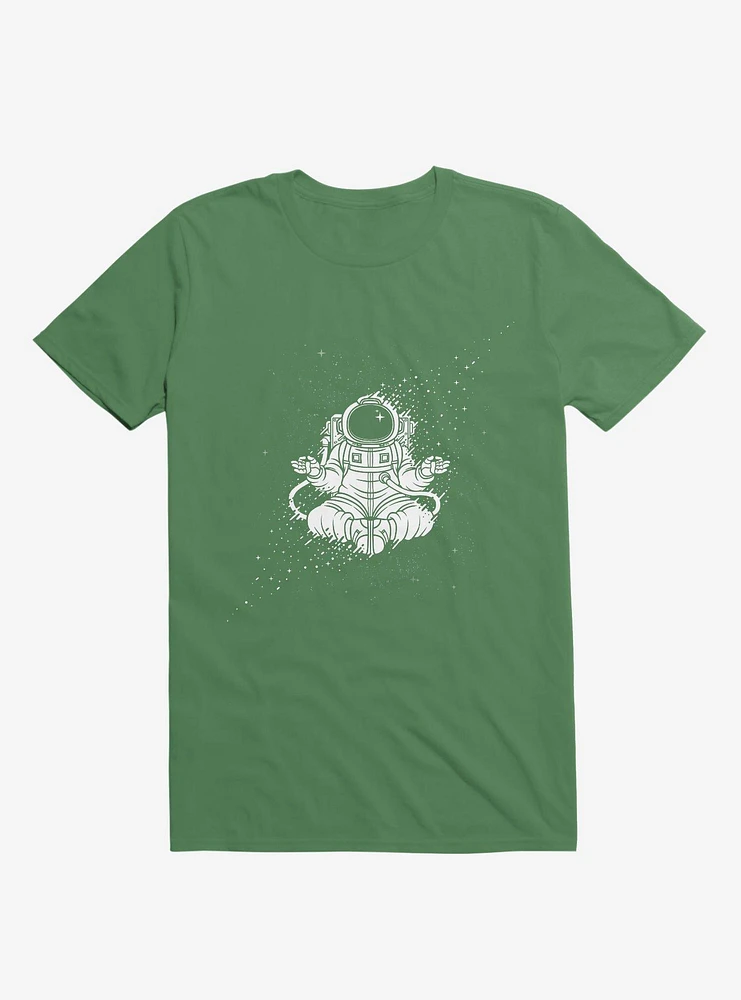 Becoming One With The Universe Astronaut Kelly Green T-Shirt