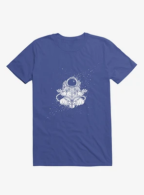 Becoming One With The Universe Astronaut Royal Blue T-Shirt