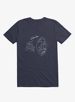 Astronaut I Love You Navy Blue T-Shirt