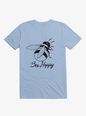 Bee Happy Light Blue T-Shirt