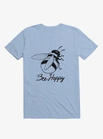 Bee Happy Light Blue T-Shirt