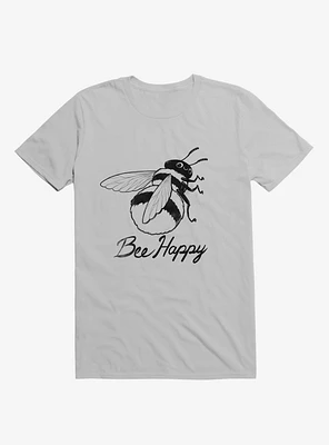 Bee Happy Ice Grey T-Shirt