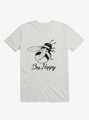 Bee Happy White T-Shirt