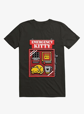 Emergency Kitty Black T-Shirt