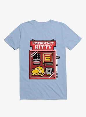 Emergency Kitty Light Blue T-Shirt