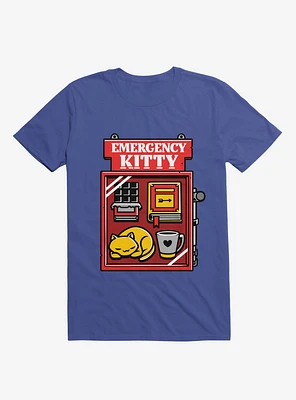 Emergency Kitty Royal Blue T-Shirt