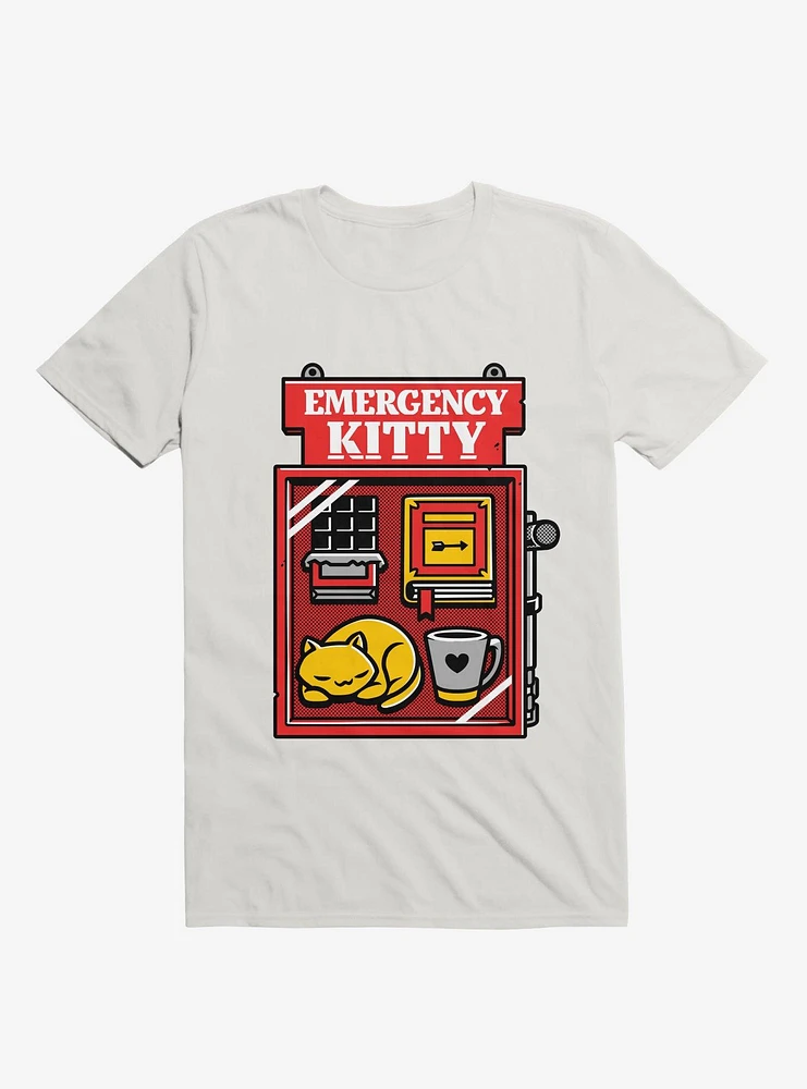 Emergency Kitty White T-Shirt