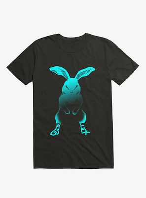 Good Luck Rabbit Black T-Shirt