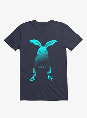 Good Luck Rabbit Navy Blue T-Shirt