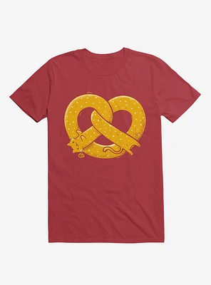 The Long Cat Is A Pretzel Red T-Shirt