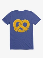 The Long Cat Is A Pretzel Royal Blue T-Shirt