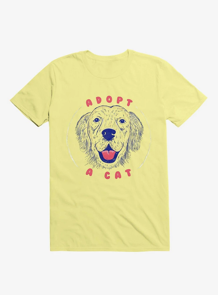 Adopt A Cat Corn Silk Yellow T-Shirt