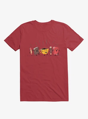 Back To School Coffee Red T-Shirt