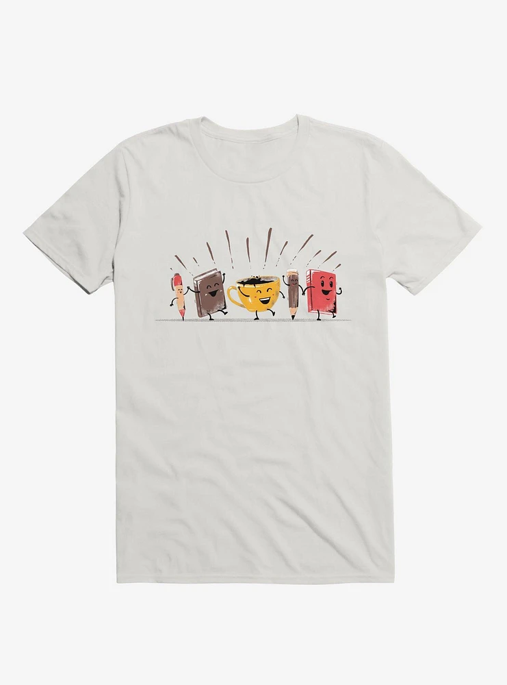 Back To School Coffee White T-Shirt