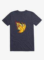 Burn Out Navy Blue T-Shirt