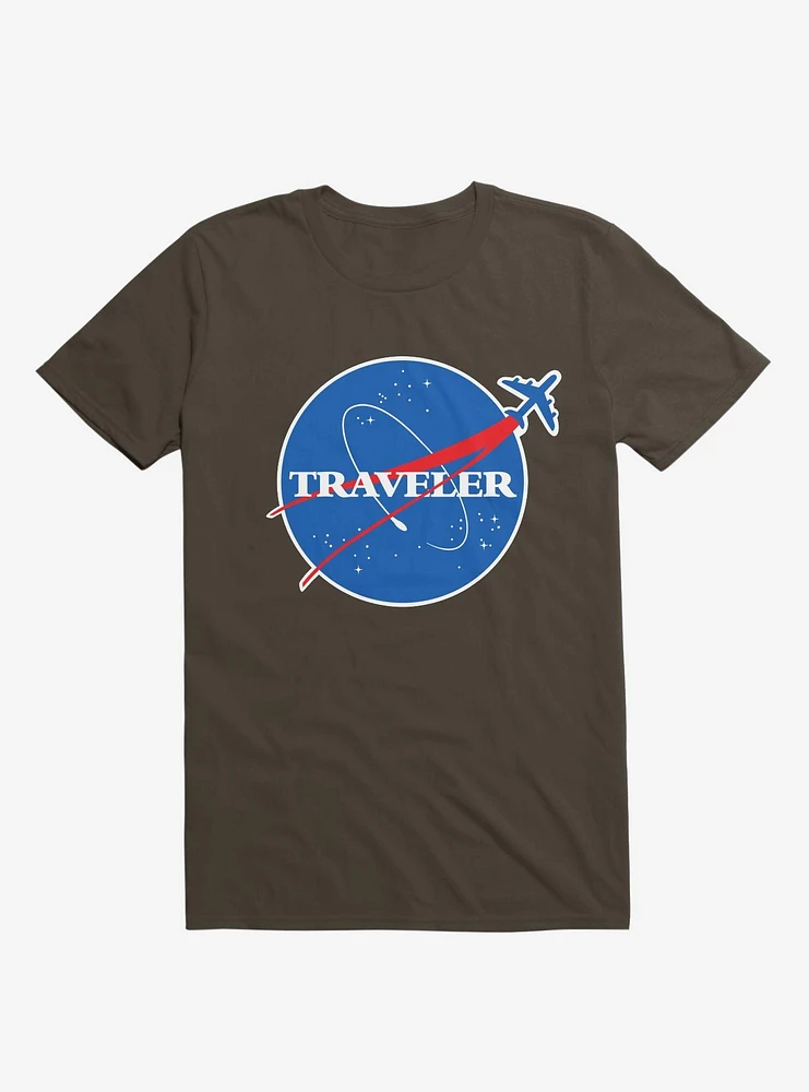 Interstellar Traveler Brown T-Shirt