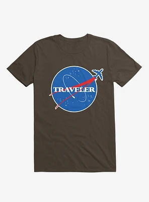 Interstellar Traveler Brown T-Shirt