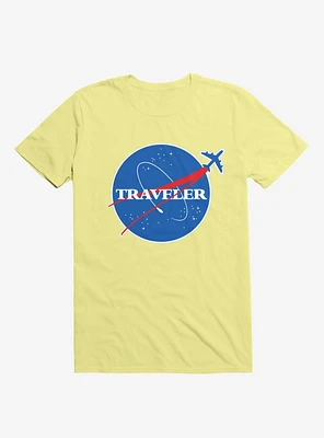 Interstellar Traveler Corn Silk Yellow T-Shirt