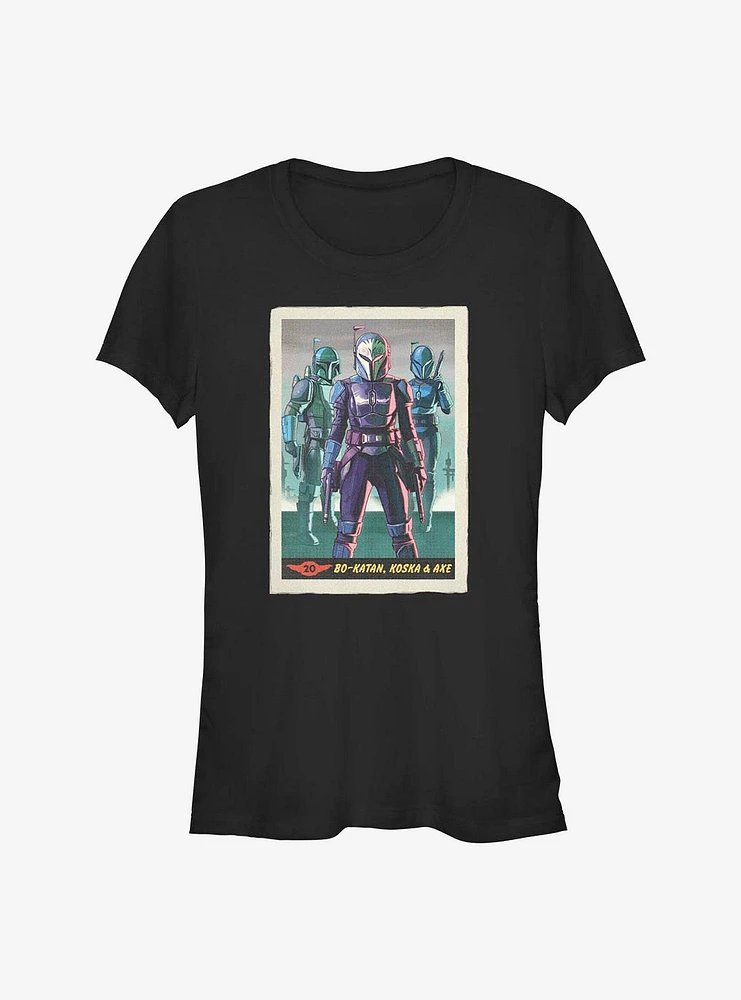 Star Wars The Mandalorian Bo-Katan Koska Axe Card Girls T-Shirt