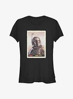 Star Wars The Mandalorian Boba Fett Card Girls T-Shirt