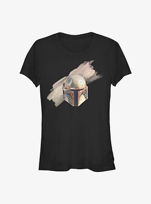 Star Wars The Mandalorian Boba Fett Helmet Girls T-Shirt