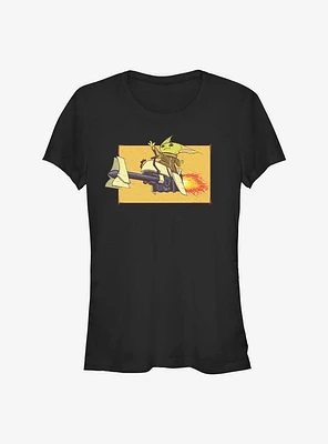 Star Wars The Mandalorian Speeder Bike Force Child Girls T-Shirt